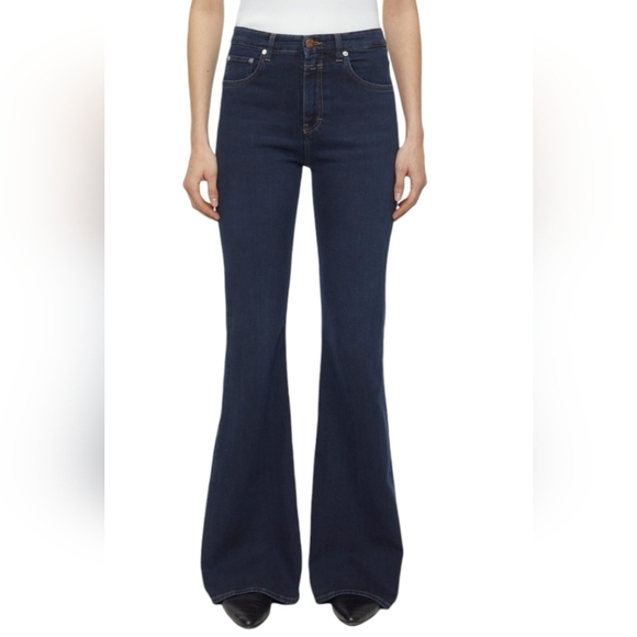 Closed Name Rawlin Dark Wash Ladies Jeans Size 26 Flared - Picture 1 of 14